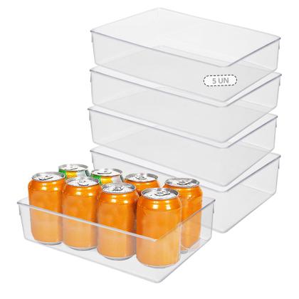 Imagem de Kit 5 Organizador Geladeira/cozinha Acrílico 15x30x8