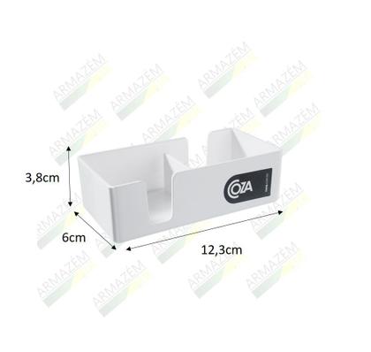 Imagem de Kit 5 Organizador Porta Sachês Chá Açúcar Mexedor Palito Suporte Café Cozinha Branco - Coza