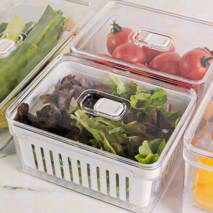 Imagem de Kit 5 Organizadores De Aliemntos Multiuso Armario Geladeira