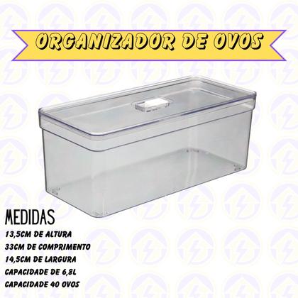 Imagem de Kit 5 Organizadores Elegance Retangular Com Tampa Resistente