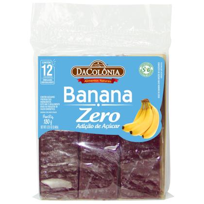 Imagem de Kit 5 Pacotes de Banana Zero Adição de Açúcar 180g DaColônia