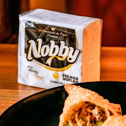 Imagem de Kit 5 Pacotes de Guardanapo 21x22 Folha Dupla Nobby pacote com 50 folhas