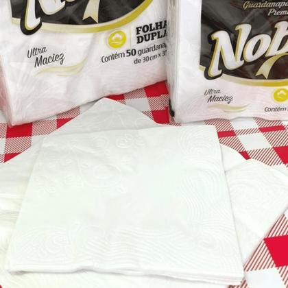 Imagem de Kit 5 Pacotes de Guardanapo 21x22 Folha Dupla Nobby pacote com 50 folhas
