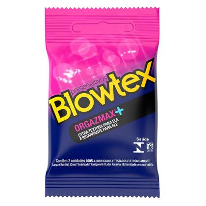 Imagem de Kit 5 Pacotes Preservativo Blowtex Orgazmax C/ 3 Unidades