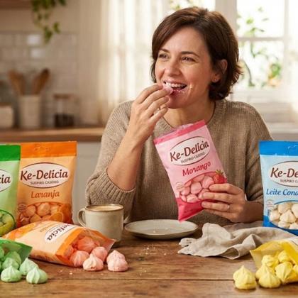 Imagem de Kit 5 pacotes Suspiro Caseiro Sem Lactose 5 Sabores Deliciosos 100g Festa Merengue Doces Lanchinho