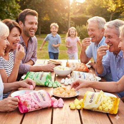 Imagem de Kit 5 pacotes Suspiro Caseiro Sem Lactose 5 Sabores Deliciosos 100g Festa Merengue Doces Lanchinho