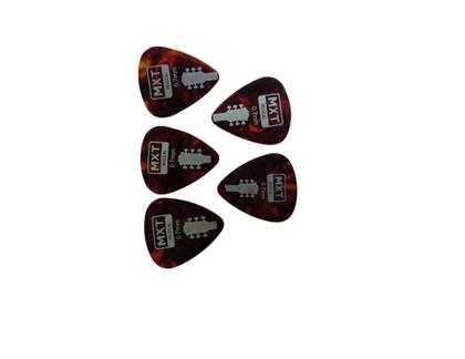 Imagem de Kit 5 Palhetas MXT -- 0,7mm / Violão, Guitarra, Baixo, Cavaco, Ukulele, Banjo, Bandolin...