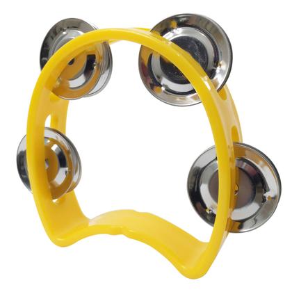 Imagem de Kit 5 Pandeiros Meia Lua Infantil Amarelo New York
