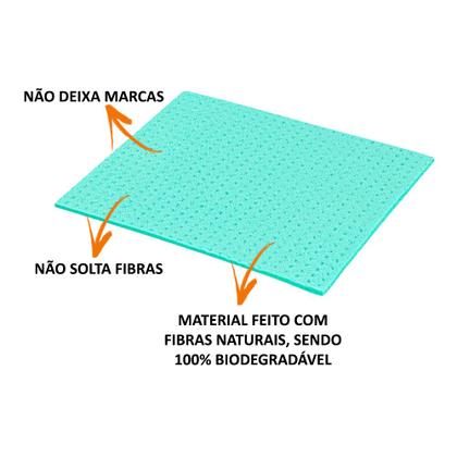 Imagem de Kit 5 Pano Esponja Rápida Absorção Muito Flexível Esfrebom