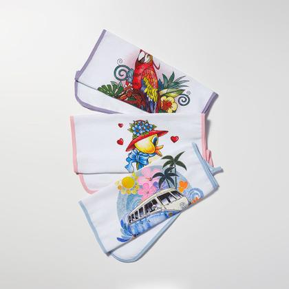 Imagem de Kit 5 Panos De Prato Copa Vies Com Varias Estampas Premium