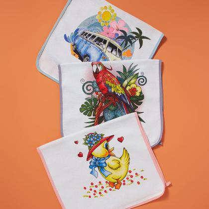 Imagem de Kit 5 Panos De Prato Copa Vies Com Varias Estampas Premium