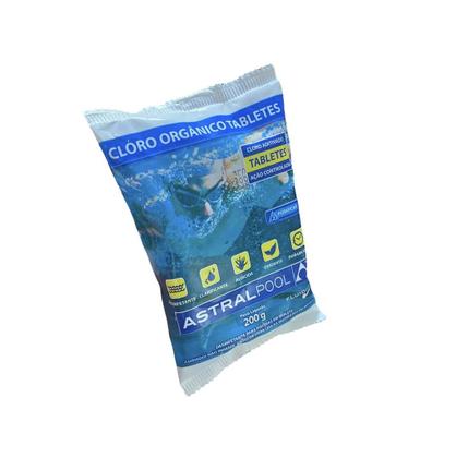 Imagem de Kit 5 Pastilhas Cloro Orgânico200g Astralpool Piscina
