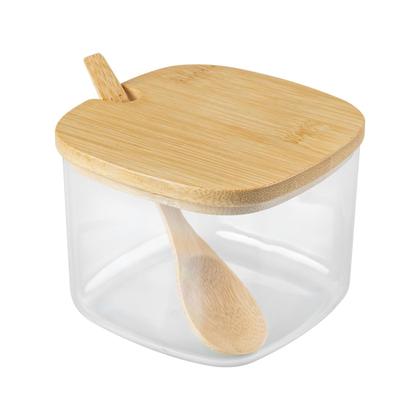 Imagem de Kit 5 Pçs Bambu Porta Queijo Açucar Pão Boleira Manteiga Ou