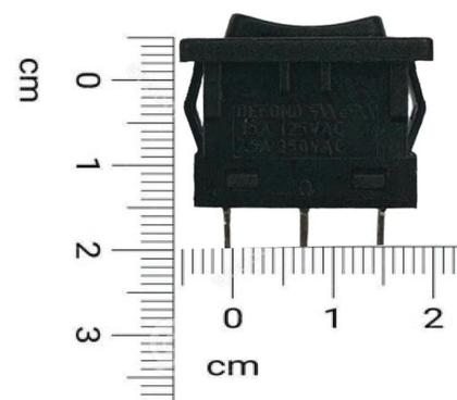 Imagem de Kit 5 pçs - chave gangorra 3 polos - kcd1/203 - 3 posições