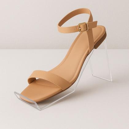 Imagem de Kit 5 Pçs Expositor Calçados Feminino Suporte Sandália Vitrine Balcão Bancada Loja Comercio Display