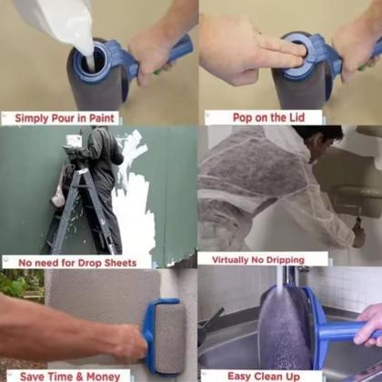 Imagem de Kit 5 Pçs Rolo Pintura Inteligente Sem Sujeito Paint Roller