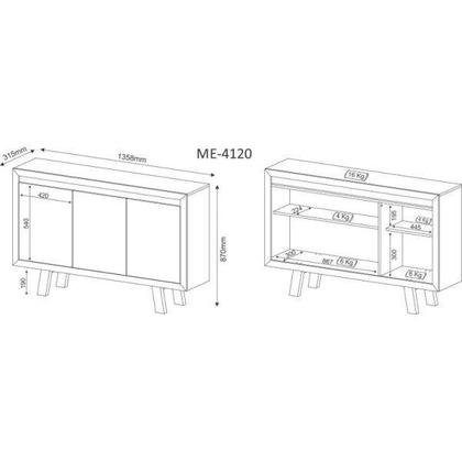 Imagem de Kit 5 Peças com Escrivaninha, Gaveteiro, Armário Multiuso Baixo, Estante e Balcão