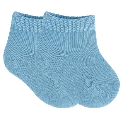 Imagem de Kit 5 Peças Conjunto Enxoval Azul Claro Para Bebê Roupa Recem Nascido