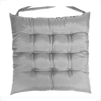 Imagem de Kit 5 Peças Futton 40x40cm Diversas Cores Futon P/Cadeiras Banquetas Sofás Pallets Almofadas Macio Com Fitas Para Amarrar