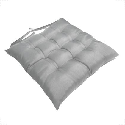 Imagem de Kit 5 Peças Futton 40x40cm Diversas Cores Futon P/Cadeiras Banquetas Sofás Pallets Almofadas Macio Com Fitas Para Amarrar