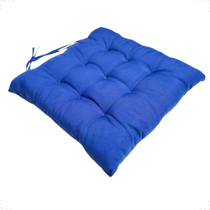 Imagem de Kit 5 Peças Futton 40x40cm Diversas Cores Futon P/Cadeiras Banquetas Sofás Pallets Almofadas Macio Com Fitas Para Amarrar