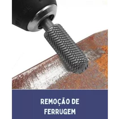 Imagem de Kit 5 Peças Lima Profissional Rotativa Para Aço 6 Mm