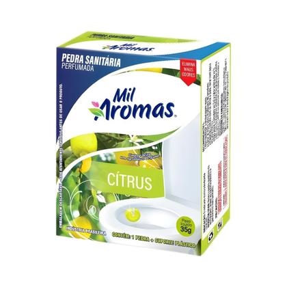 Imagem de Kit 5 Pedra Sanitária Cítrus Mil Aromas 35g Perfumada