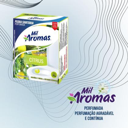 Imagem de Kit 5 Pedra Sanitária Cítrus Mil Aromas 35g Perfumada