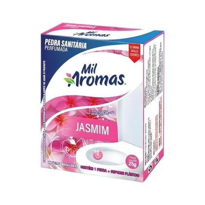 Imagem de Kit 5 Pedra Sanitária Jasmim Mil Aromas 25g Perfumada