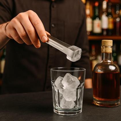 Imagem de Kit 5 Pegadores Inox 14cm Mini para Buffets Bar Bebidas Lyor Servir Frutas Frios Aperitivos