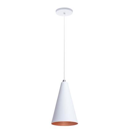 Imagem de Kit 5 Pendente Lustre Luminária Cone Branco