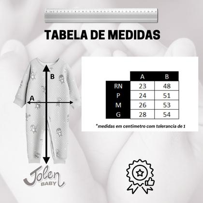 Imagem de Kit 5 Pijama para Bebê com Ziper Conforto sem Complicações