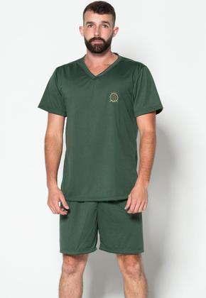 Imagem de Kit 5 Pijamas Gola V Masculino Fechado Conjunto Curto