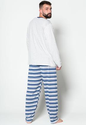 Imagem de Kit 5 Pijamas Vekyo Manga Longa Masculino Estampado Adulto
