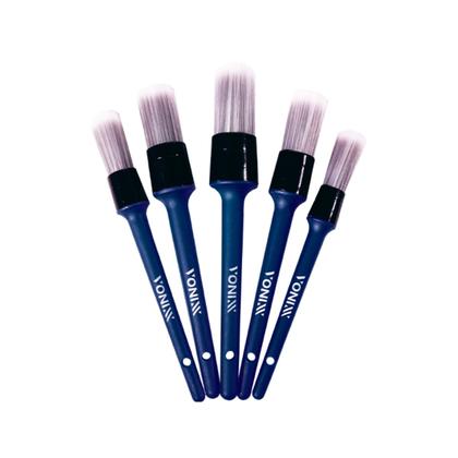 Imagem de Kit 5 Pincéis para Detalhamento Interno e 5 Pincéis para Detalhamento Externo