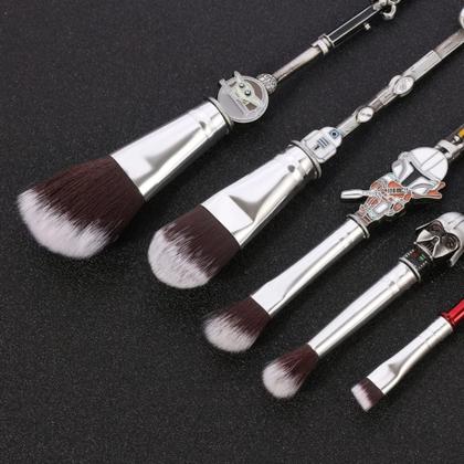 Imagem de Kit 5 Pinceis Para Maquiagem Star Wars Super Luxo Make Feminina Edição Premium