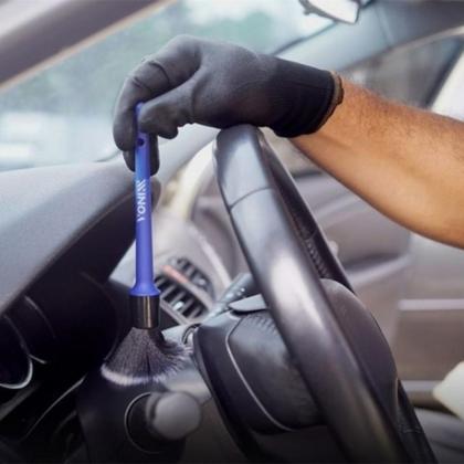 Imagem de Kit 5 Pincel Detalhamento Automotivo Parte Interna Vonixx