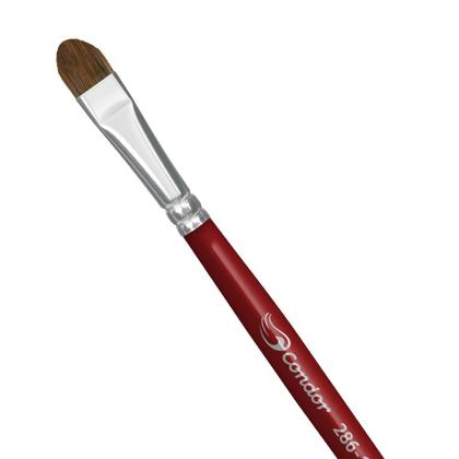 Imagem de Kit 5 pincel lingua de gato 286 artista sintetico suave 4-20 condor