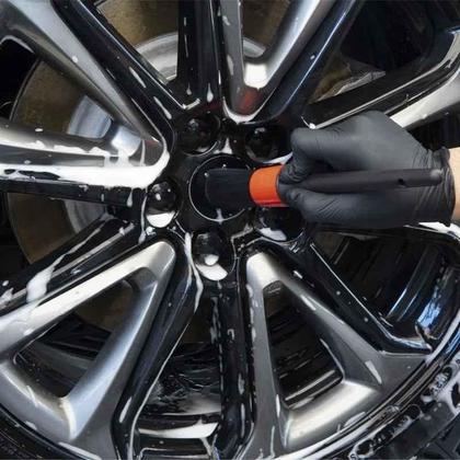 Imagem de kit 5 pincel para limpeza automotiva detalhamento carro e moto
