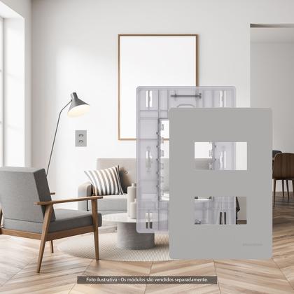 Imagem de Kit 5 Placa 4x2 2P Sep. com Suporte Gris Infiniti Margirius