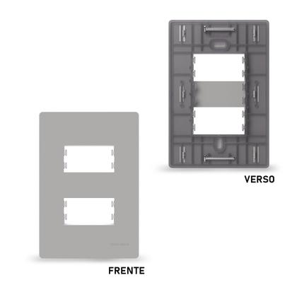 Imagem de Kit 5 Placa 4x2 2P Sep. com Suporte Gris Infiniti Margirius