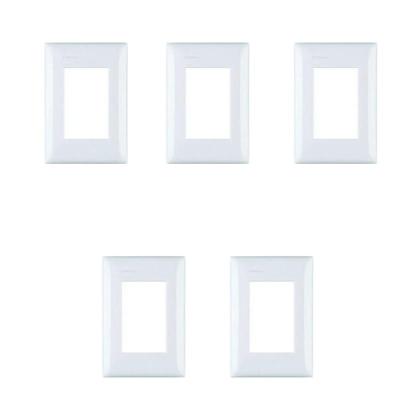 Imagem de Kit 5 Placas 4X2 Para 3 Módulo Thesi Bticino M5P3 C Suporte