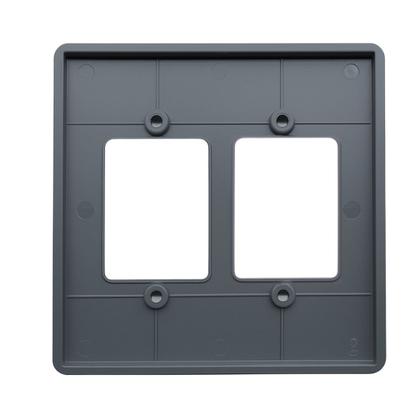 Imagem de Kit 5 Placas Cinza 4x4 Para 6 Interruptores Pial 8533