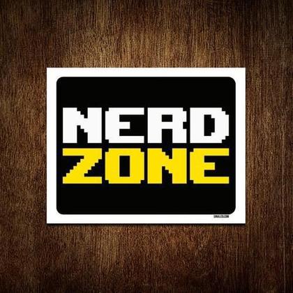 Imagem de Kit 5 Placas Decorativa - Nerd Zone