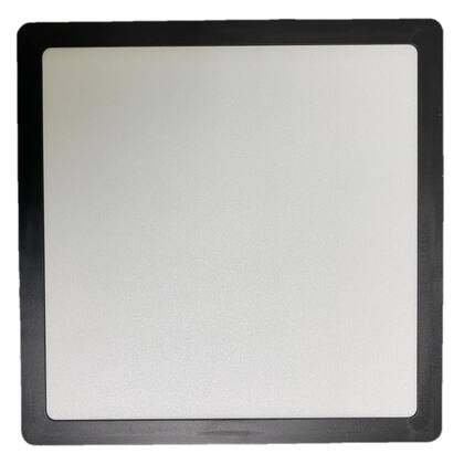 Imagem de Kit 5 Plafon Quadrado Sobrepor 12w Preto Branco Frio 6500k
