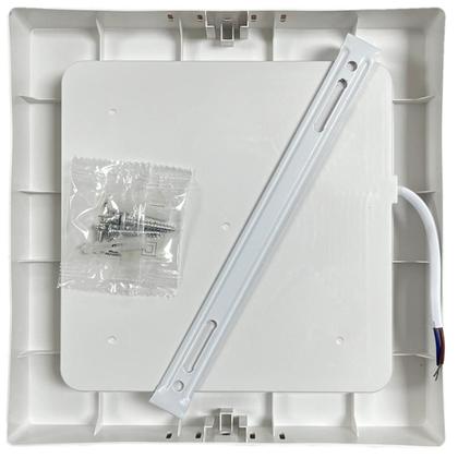 Imagem de Kit 5 Plafon Quadrado Sobrepor 18w Com Sensor Presença 6500K