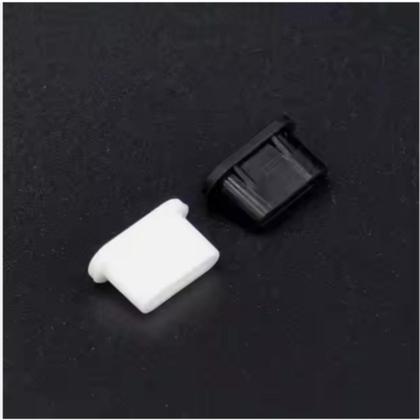 Imagem de Kit 5 Plug de poeira para celular USB tipo C Silicone anti sujeira durabilidade maior