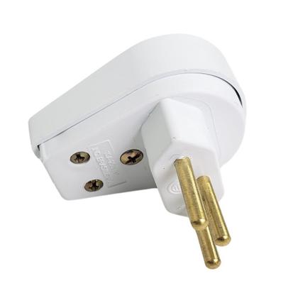 Imagem de Kit 5 Plug Macho Gigante 3 Pinos + Tomada Fêmea 10A Branca - Ilumi