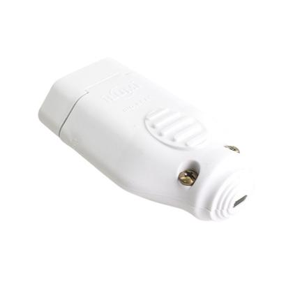 Imagem de Kit 5 Plug Macho Gigante 3 Pinos + Tomada Fêmea 10A Branca - Ilumi