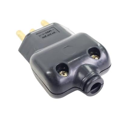 Imagem de Kit 5 Plugue Macho 3 Pinos 2P+T + Tomada Fêmea 20A Preto